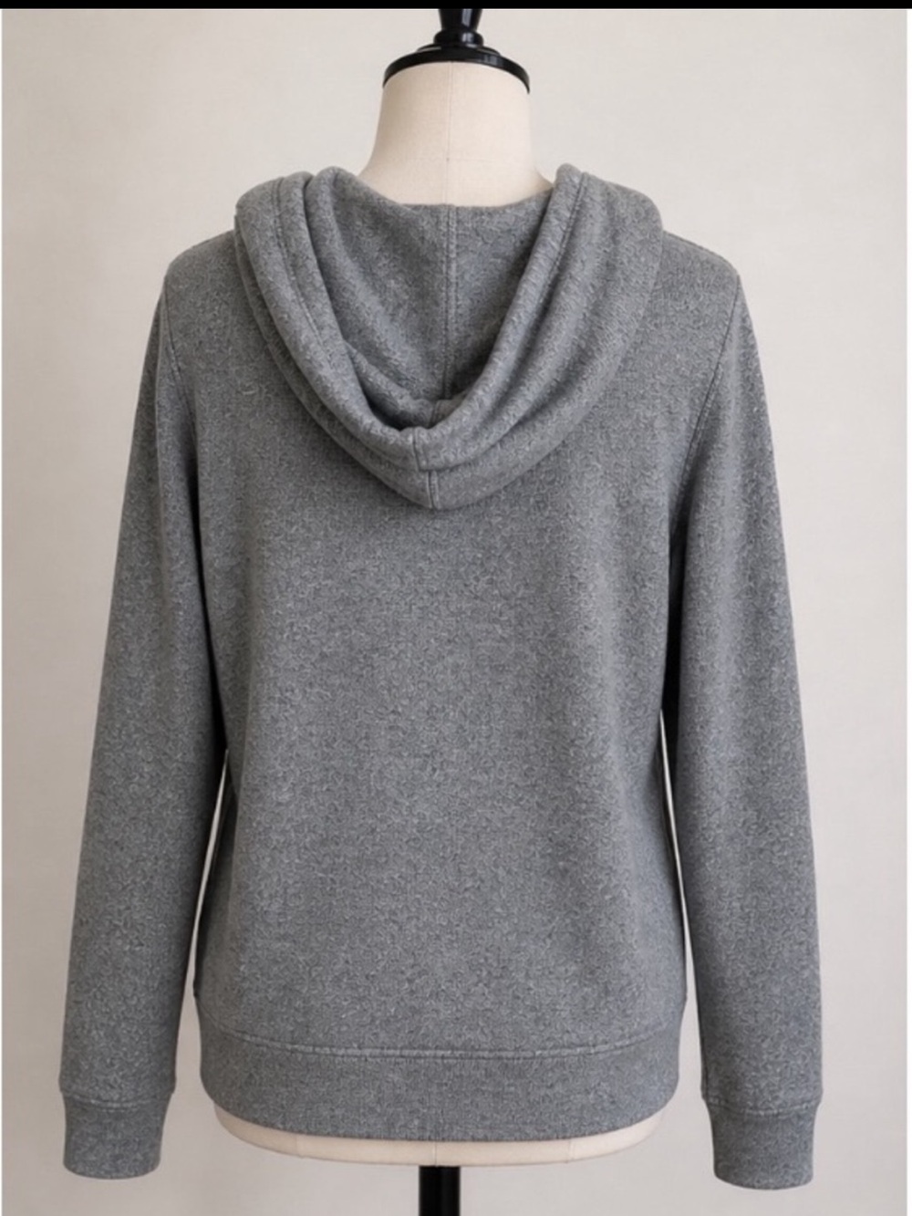 Calvin Klein Women’s Gray Pullover Hoodie Sweatshirt Size L CK Logo Lightweight - Picture 5 of 5